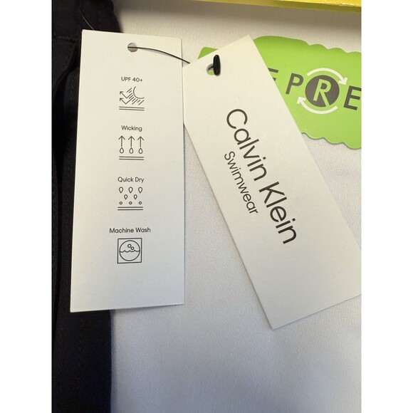 CALVIN KLEIN Mens Black Quick Dry Swim Shorts Pockets UPF 40+ Sz XXL (2XL) New - Picture 9 of 11